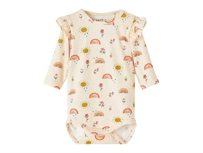 Name It creme de peche body regnbuer