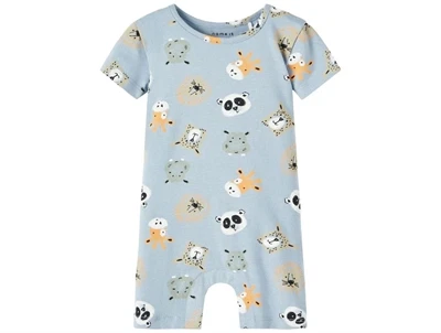 Name It dusty blue sunsuit print