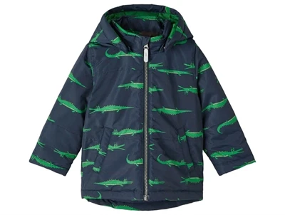 Name It dark sapphire crocodile vinterjakke