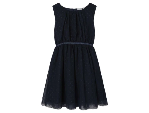 Name It kjole mørk sapphire tone i tone