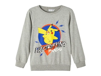 Name It sweatshirt grey melange Pokemon