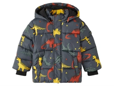 Name It dark sapphire dino puffer vinterjakke