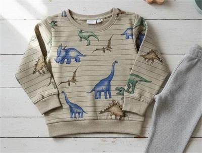 Name It silver sage dino sweatshirt