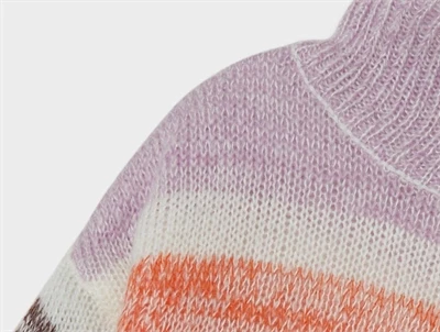 Name It scarlet ibis stribet strikbluse