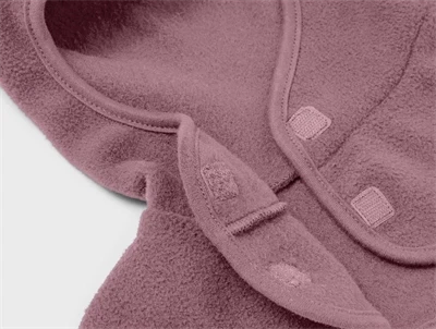 Detalje af Name It elefanthue wistful mauve med velcrolukning