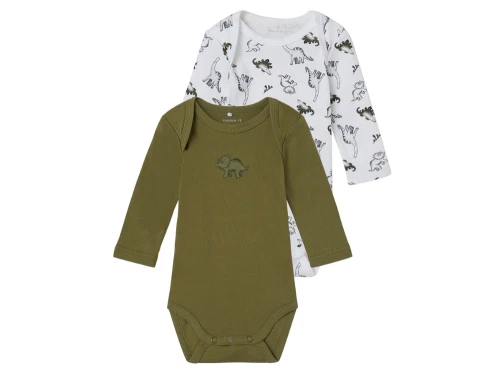 Name It bright white dinoprint body (2-pak)