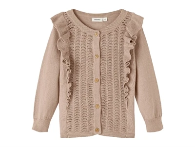 Lil Atelier rose dust cardigan