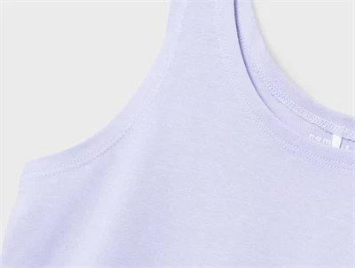Name It dark sapphire/purple heather cropped tank top (2-pak)