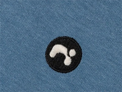 name it sweatshirt coronet blue med badge detalje