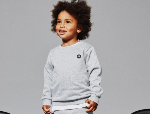 name it sweatshirt grey melange med badge på barn