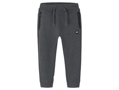 Name It sweatpants mørkegrå melange med badge