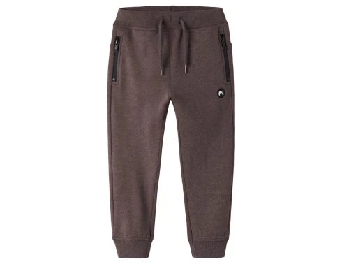 Name It sweatpants french roast med lynlåslommer