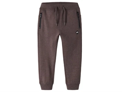 Name It sweatpants french roast med lynlåslommer