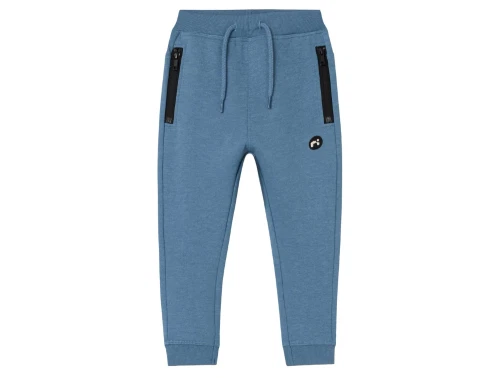 name it sweatpants coronet blue med lynlåslommer forfra