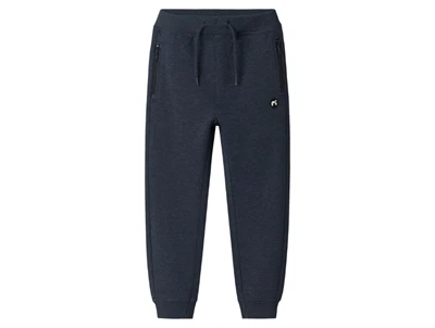 name it sweatpants dark sapphire med lynlåslommer forfra