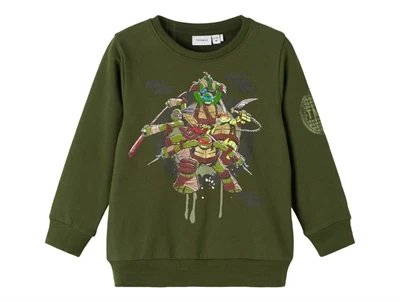 Name It rifle green Turtles sweatshirt