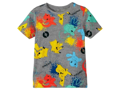 Name It grey melange Pokemon t-shirt