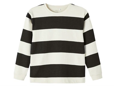 Name It black stribet loose bluse