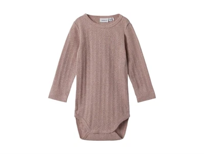 Name It deauville mauve melange glitter body