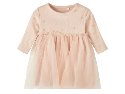 Name It rose smoke glitter tyl kjole