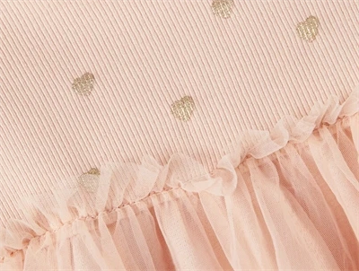 Name It rose smoke glitter tyl kjole