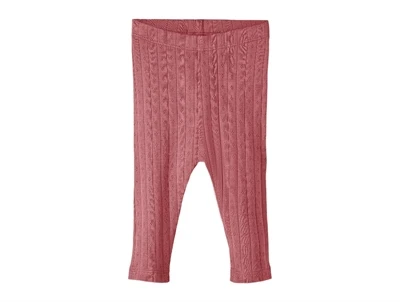 Lil Atelier dry rose hulmønster legging