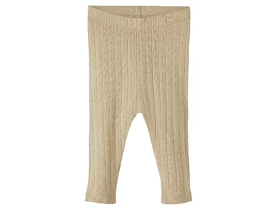 Lil Atelier chinchilla hulmønster legging