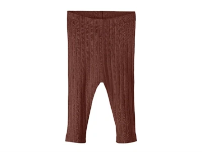 Lil Atelier rum raisin legging hulmønster