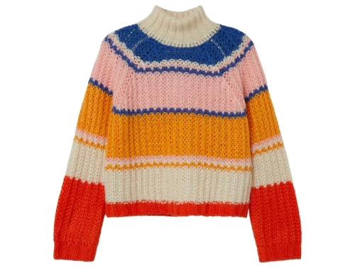 Name It buttercream loose turtleneck striktrøje