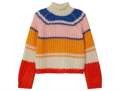 Name It buttercream loose turtleneck striktrøje