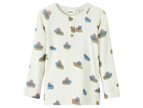 Lil Atelier turtledove print top