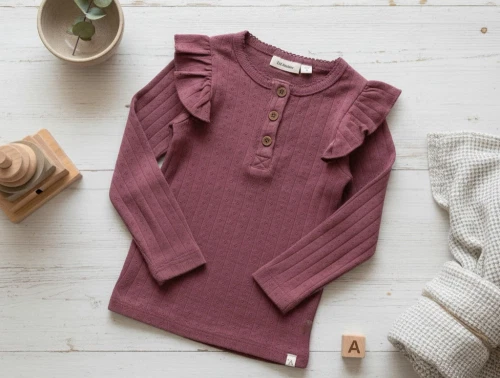 Lil Atelier dry rose top hulmønster