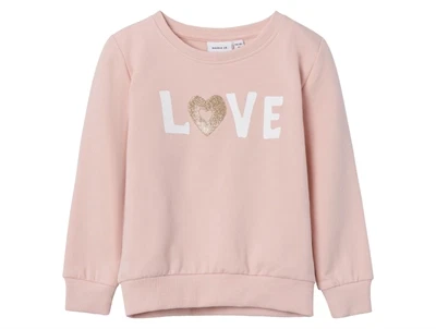 Name It rose smoke glitter sweatshirt