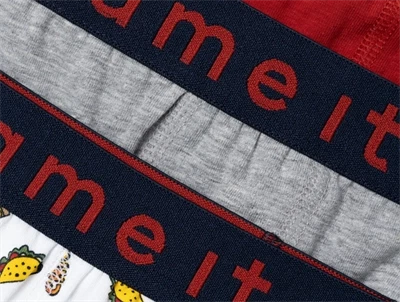 Name It grey melange boxershorts pizza (3-pak)