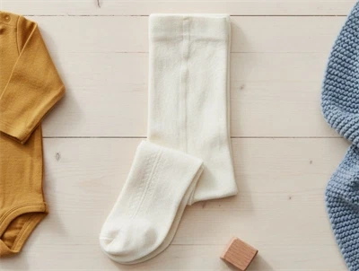 Lil Atelier coconut milk strømpebukser bomuld