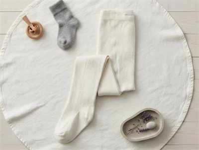Lil Atelier coconut milk strømpebukser bomuld