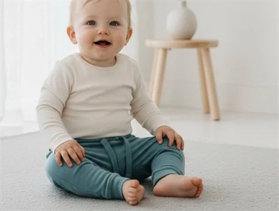 Lil Atelier smoke blue sweatbukser