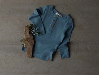 Lil Atelier smoke blue bluse