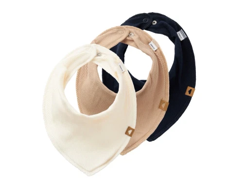 Name It savlesmække dark sapphire/humus/butter cream med trykknaplukning (3-pak)