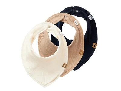 Name It savlesmække dark sapphire/humus/butter cream med trykknaplukning (3-pak)