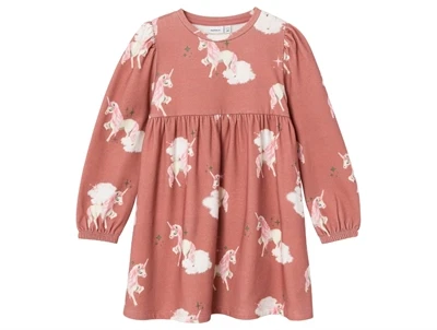 Name It light mahogany unicorn sweatkjole