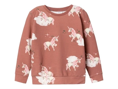 Name It light mahogany unicorn sweatshirt