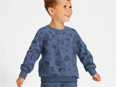 Name It bijou blue dark sapphire skateboard sweatbluse