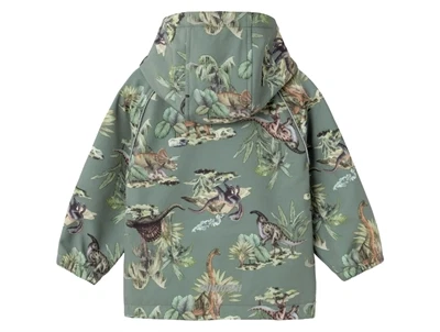 Name It agave green dino overgangsjakke softshell