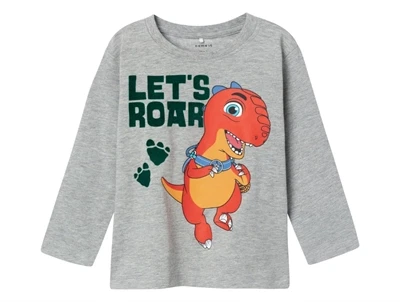 Name It grey melange Dino Ranch top
