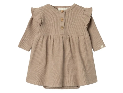 Lil Atelier nougat bodykjole