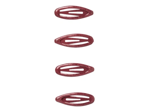 Name It hårspænder burgundy med glimmer 4-pak