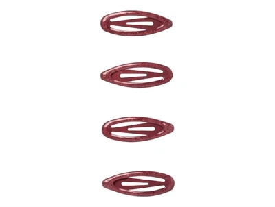 Name It hårspænder burgundy med glimmer 4-pak