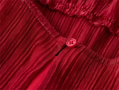 Name It festkjole jester red med lurex detalje