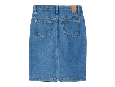 Name It medium blue denim midi nederdel